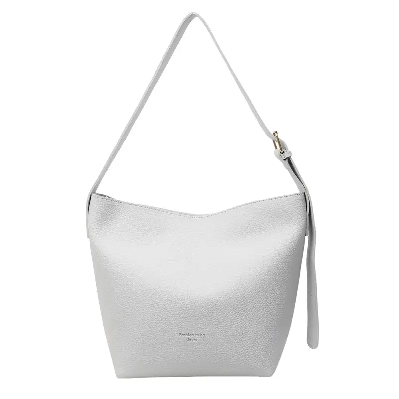 Retro Bucket Bag Large Capacity Shoulder Bag Leather