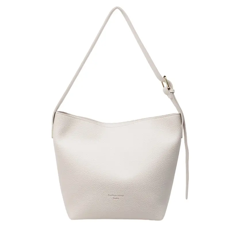 Retro Bucket Bag Large Capacity Shoulder Bag Leather
