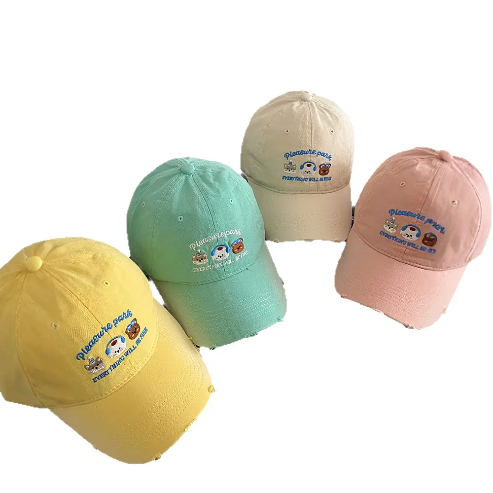 Korean Cartoon Embroidered Baseball Cap for Women - Image 12
