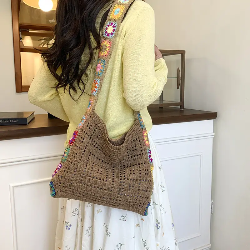 Thick-Thread Woven Crossbody Bag Summer New Design - Image 4
