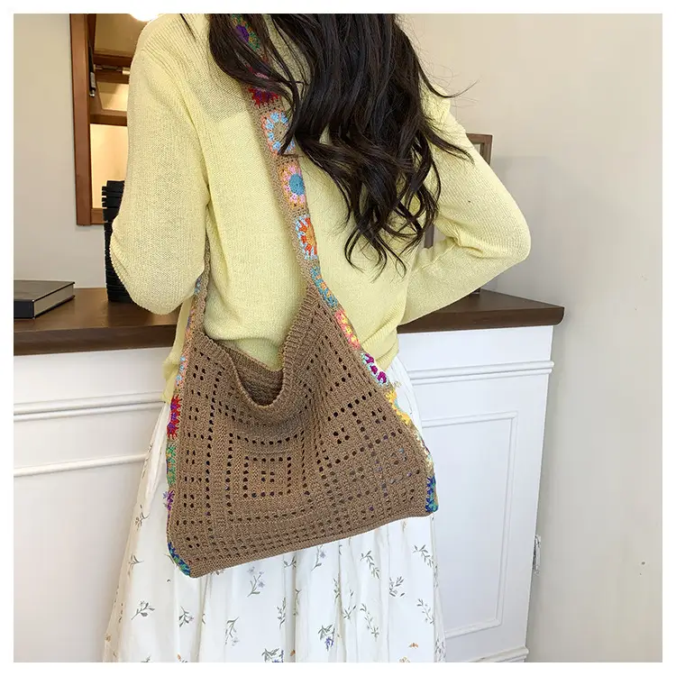 Thick-Thread Woven Crossbody Bag Summer New Design — feature 10