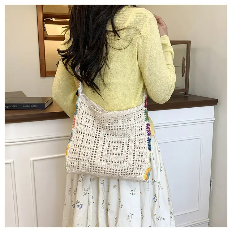Thick-Thread Woven Crossbody Bag Summer New Design — feature 12