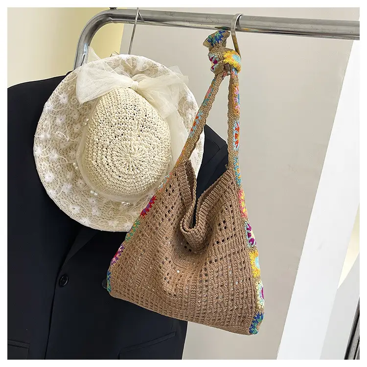 Thick-Thread Woven Crossbody Bag Summer New Design — feature 17