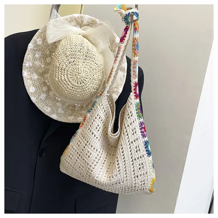 Thick-Thread Woven Crossbody Bag Summer New Design — feature 18