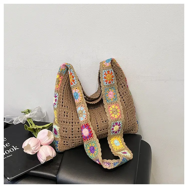 Thick-Thread Woven Crossbody Bag Summer New Design — feature 19