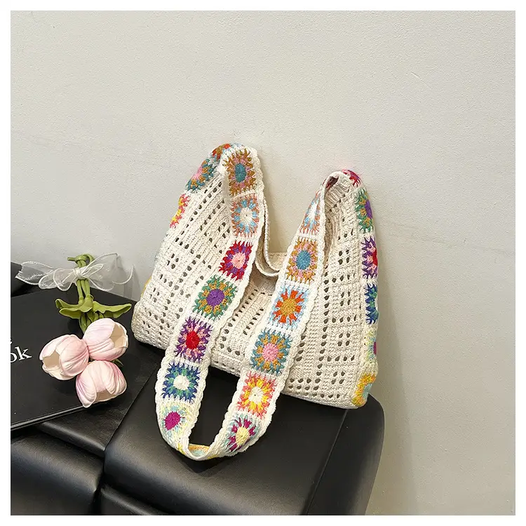 Thick-Thread Woven Crossbody Bag Summer New Design — feature 20