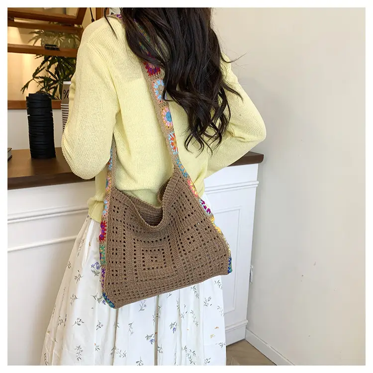Thick-Thread Woven Crossbody Bag Summer New Design — feature 9