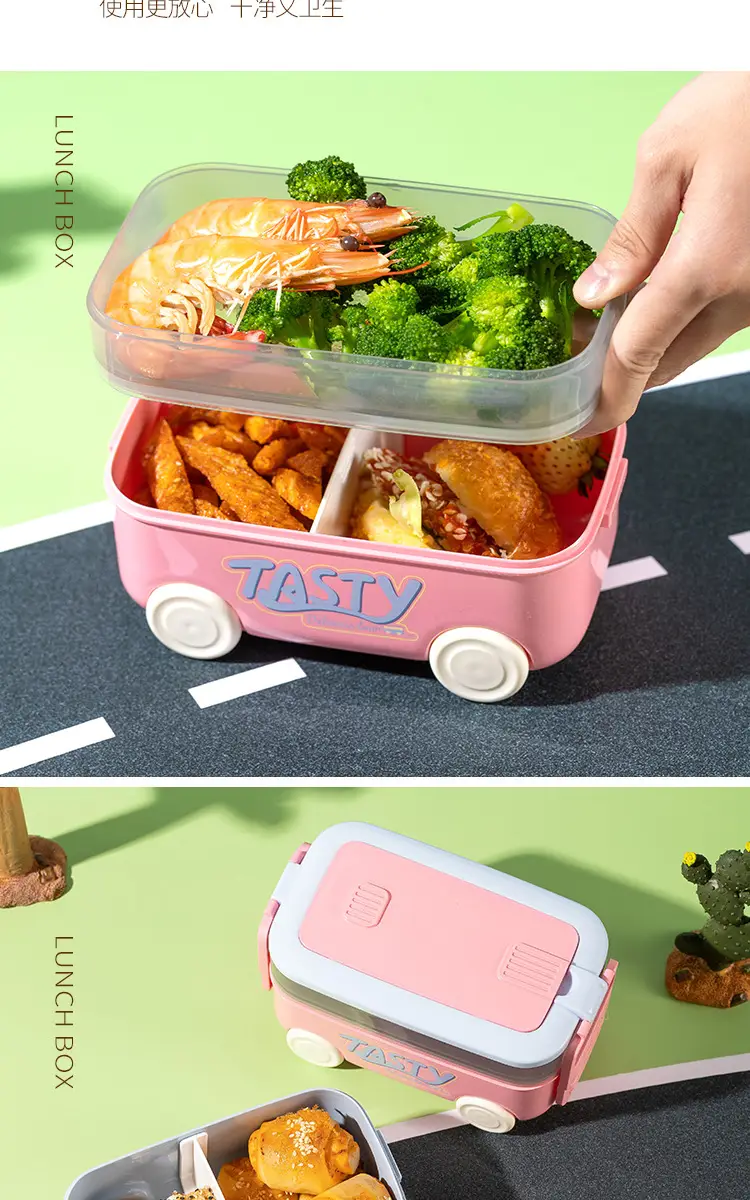 Cross-Border Lunch Box and Water Cup Set, Microwaveable Lunch Box for Office Workers, Special Lunch Box for Children, Double-Layer Lunch Box — feature 13