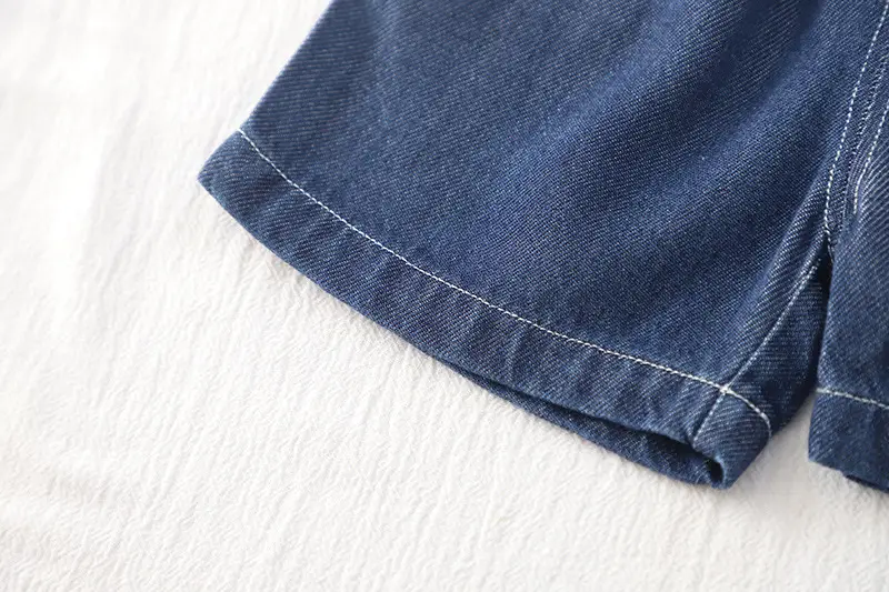 2025 Boys Korean Style Blue Denim Shorts Suit 1-5Yr โ feature 12