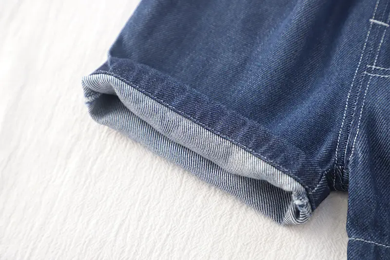 2025 Boys Korean Style Blue Denim Shorts Suit 1-5Yr โ feature 13