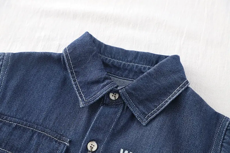 2025 Boys Korean Style Blue Denim Shorts Suit 1-5Yr โ feature 5