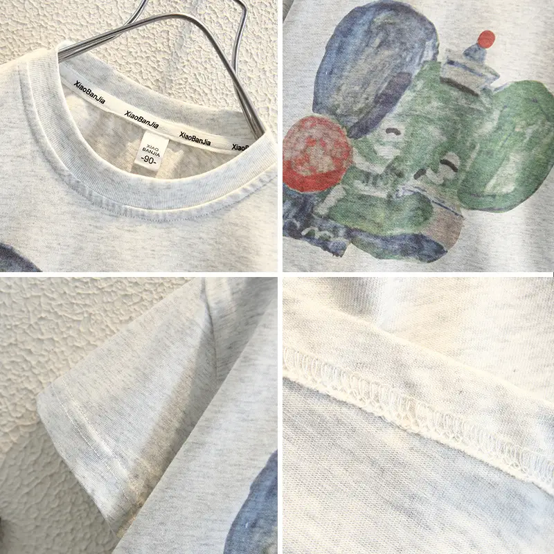 Boys White Short Sleeve T-Shirt Summer 2025 - Image 3