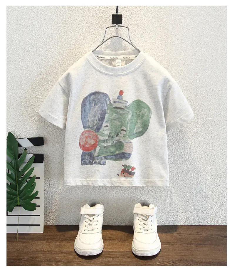 Boys White Short Sleeve T-Shirt Summer 2025 — feature 7