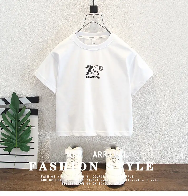 Boys Black Graphic T-Shirt Short Sleeve 2025 — feature 1