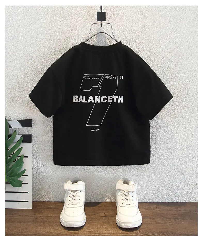 Boys Black Graphic T-Shirt Short Sleeve 2025 — feature 13