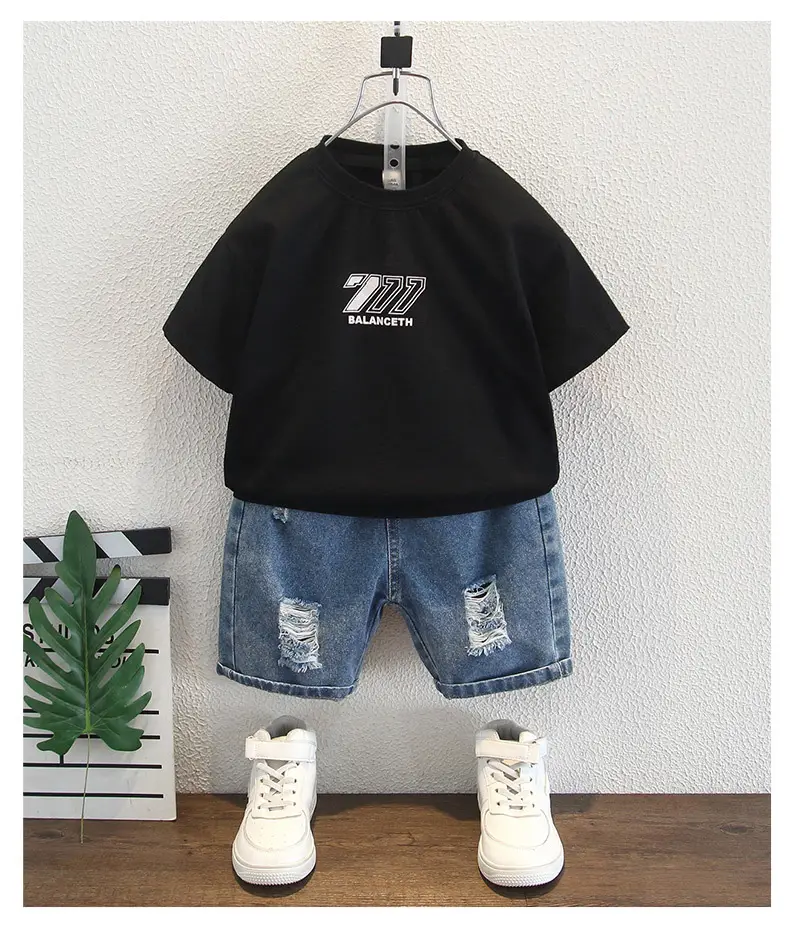 Boys Black Graphic T-Shirt Short Sleeve 2025 — feature 9