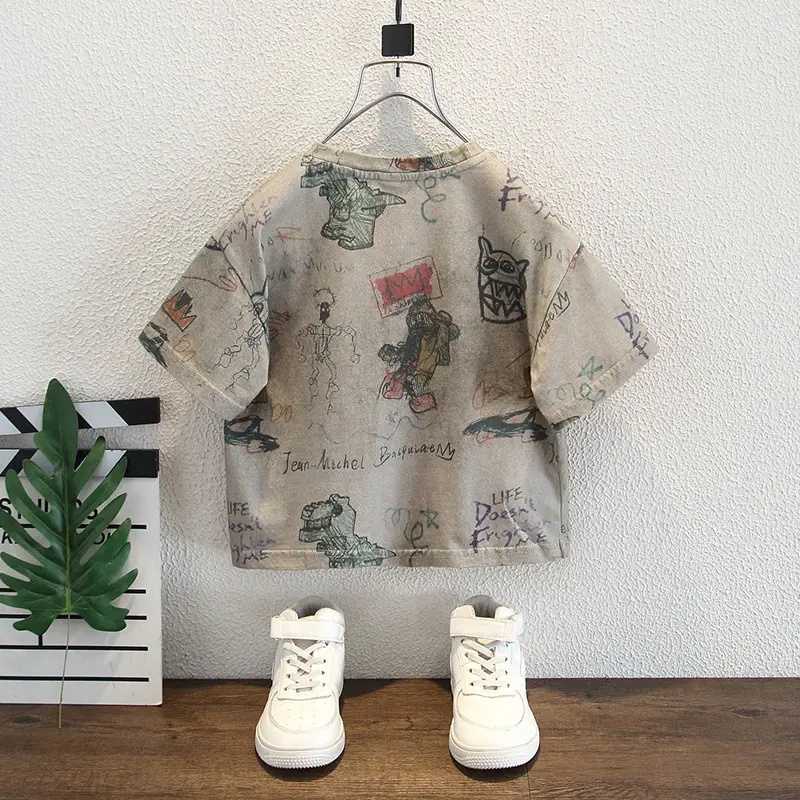 Boys Dinosaur T-Shirt Summer 2025 Kids - Image 2