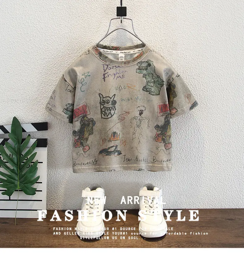 Boys Dinosaur T-Shirt Summer 2025 Kids — feature 1