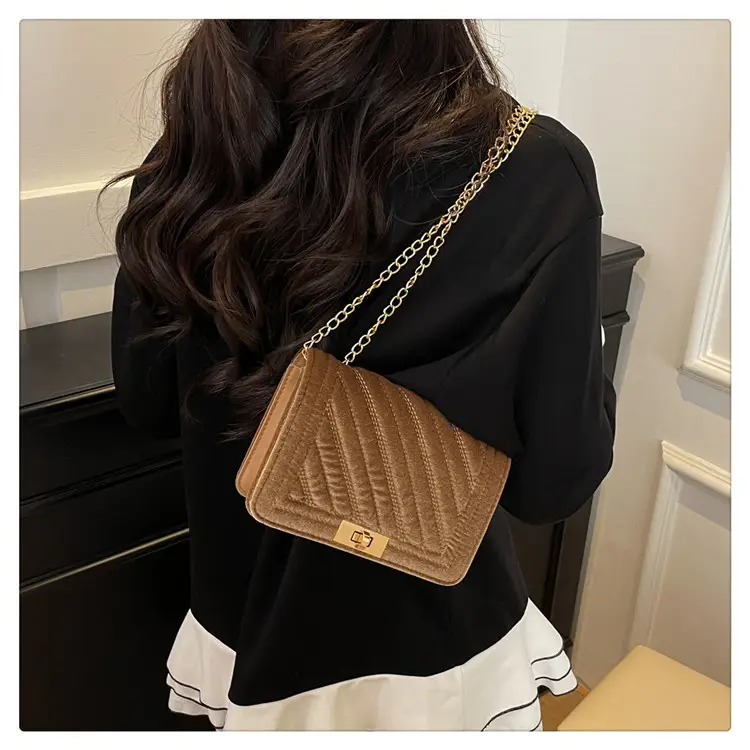2025 Velvet Shoulder Bag Set 4 Colors — feature 16