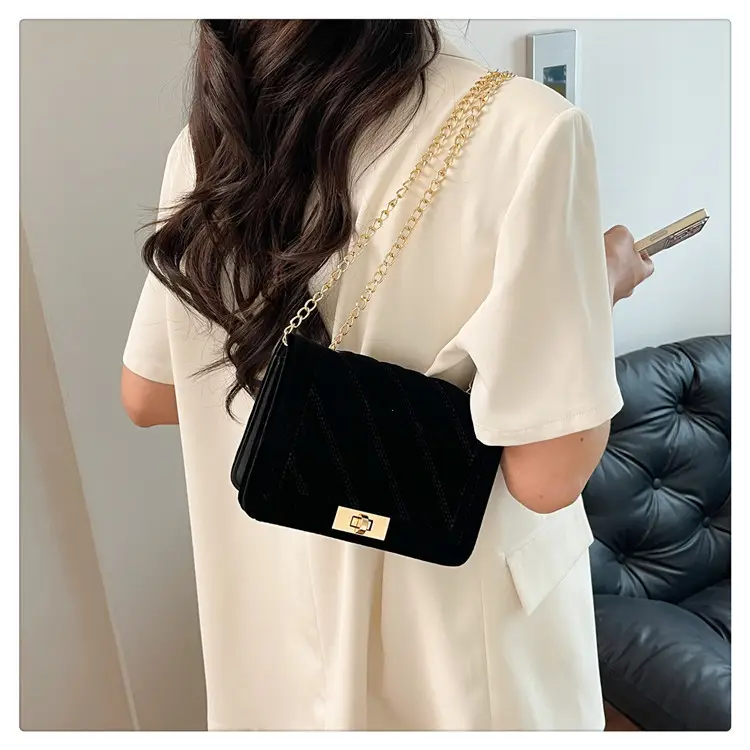 2025 Velvet Shoulder Bag Set 4 Colors — feature 22