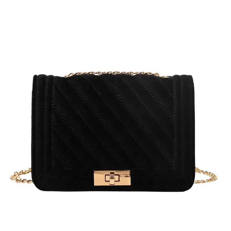 2025 Velvet Shoulder Bag Set 4 Colors - Image 4