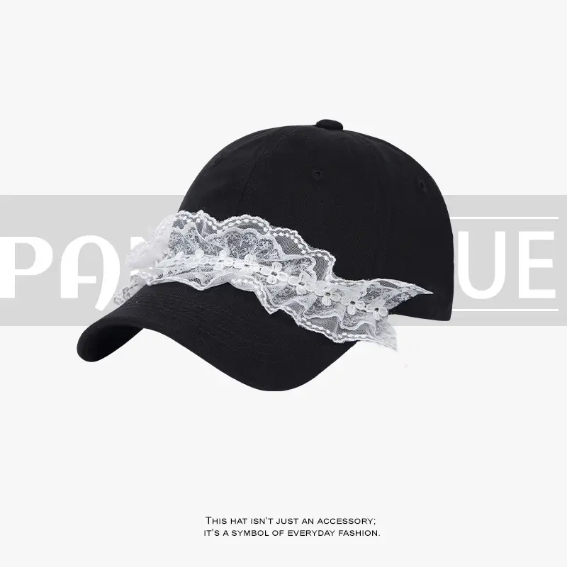Lace Baseball Cap for Women Summer Fresh Duckbill Hat - Image 5