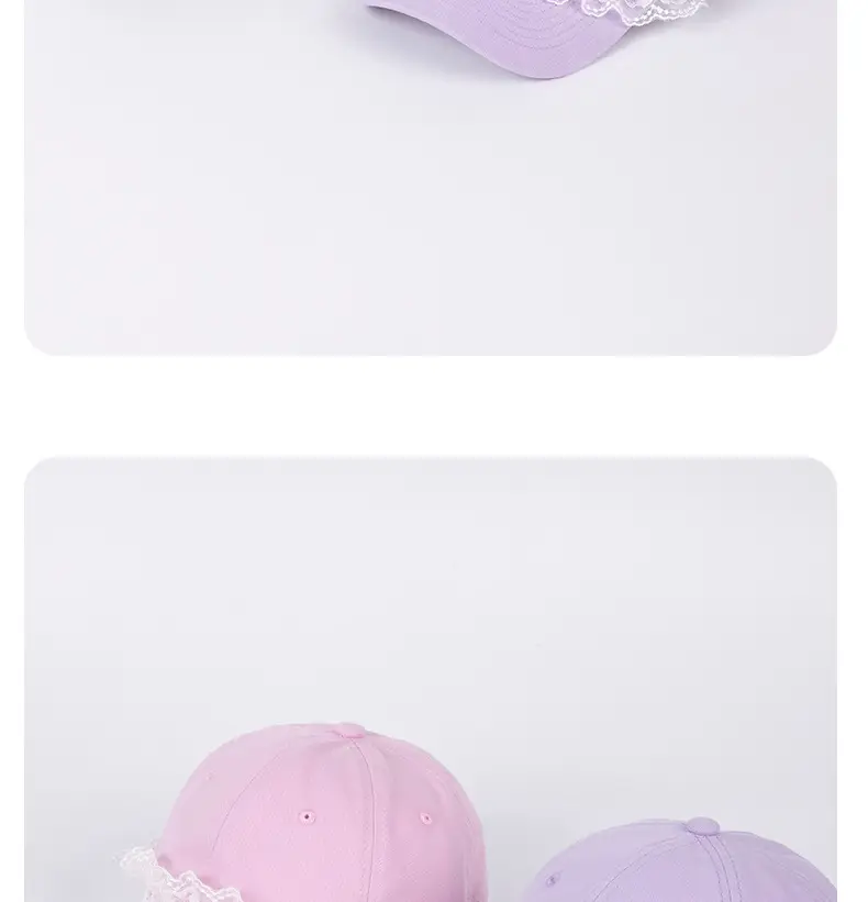 Lace Baseball Cap for Women Summer Fresh Duckbill Hat — feature 11