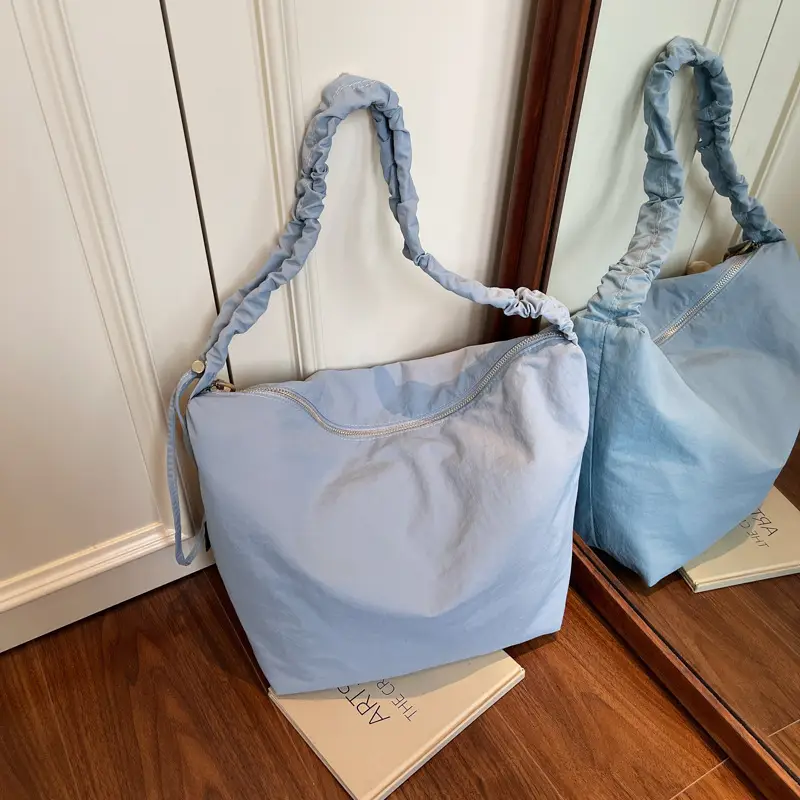 Light Blue Shoulder Bag for Women 2025 Summer Fashion - Image 10