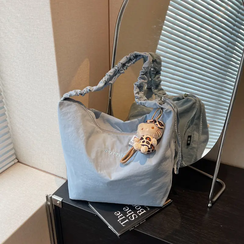 Light Blue Shoulder Bag for Women 2025 Summer Fashion - Image 5
