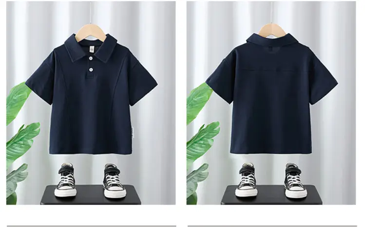 Boys Navy Polo T-Shirt Short Sleeve 2025 — feature 3