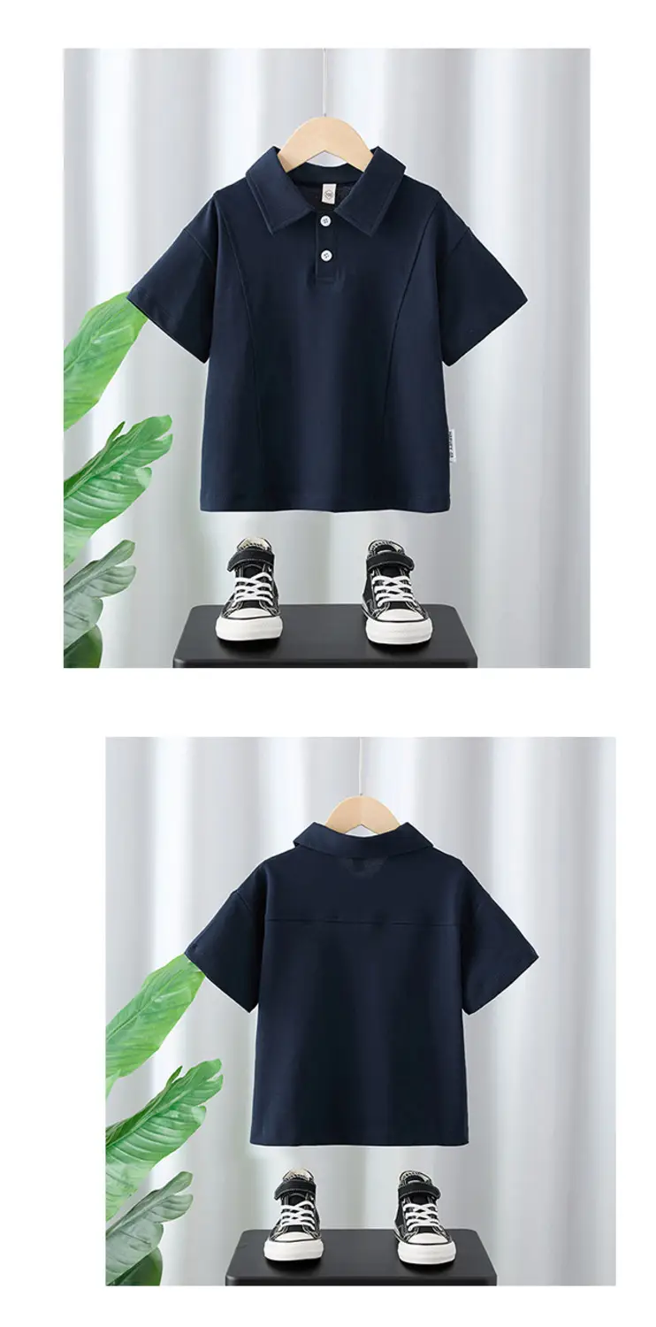 Boys Navy Polo T-Shirt Short Sleeve 2025 — feature 8