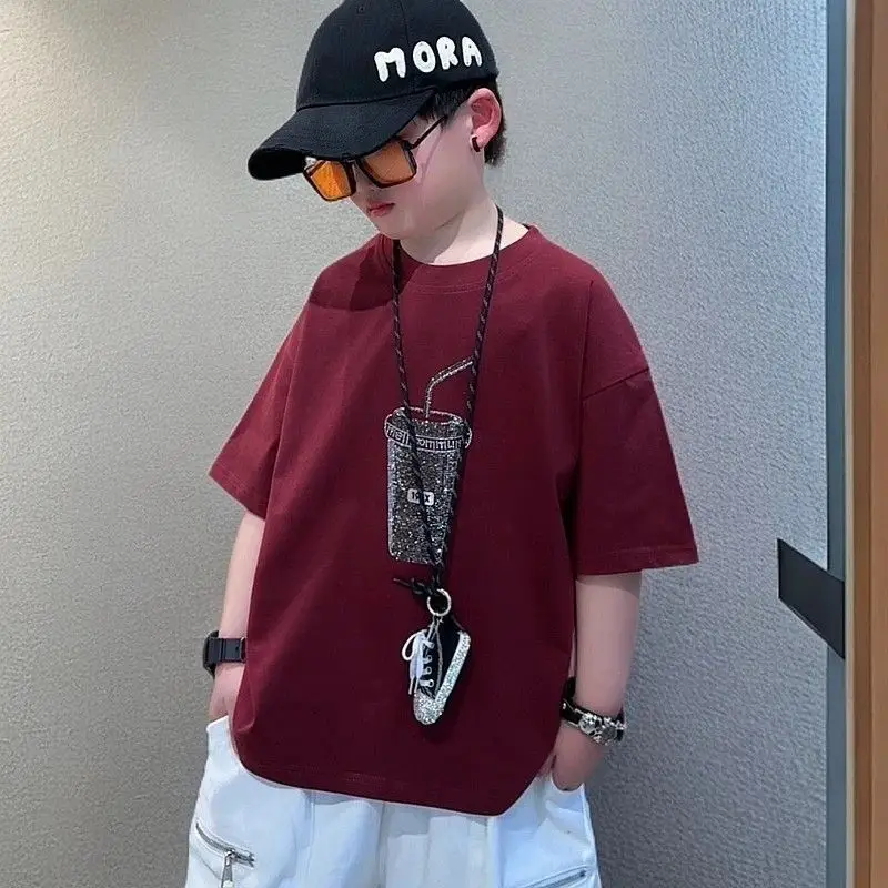 Children Cotton Printed T-Shirt Summer Medium Large — feature 4
