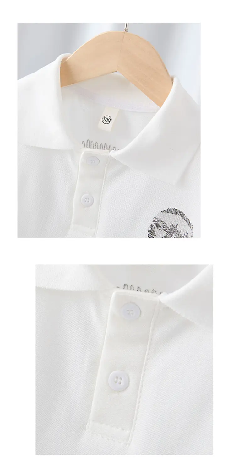 Boys T-Shirt White Graphic Short Sleeve Summer Wear — feature 11