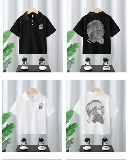 Boys T-Shirt White Graphic Short Sleeve Summer Wear — feature 3