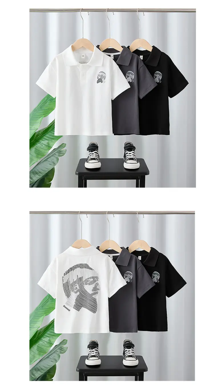 Boys T-Shirt White Graphic Short Sleeve Summer Wear — feature 7