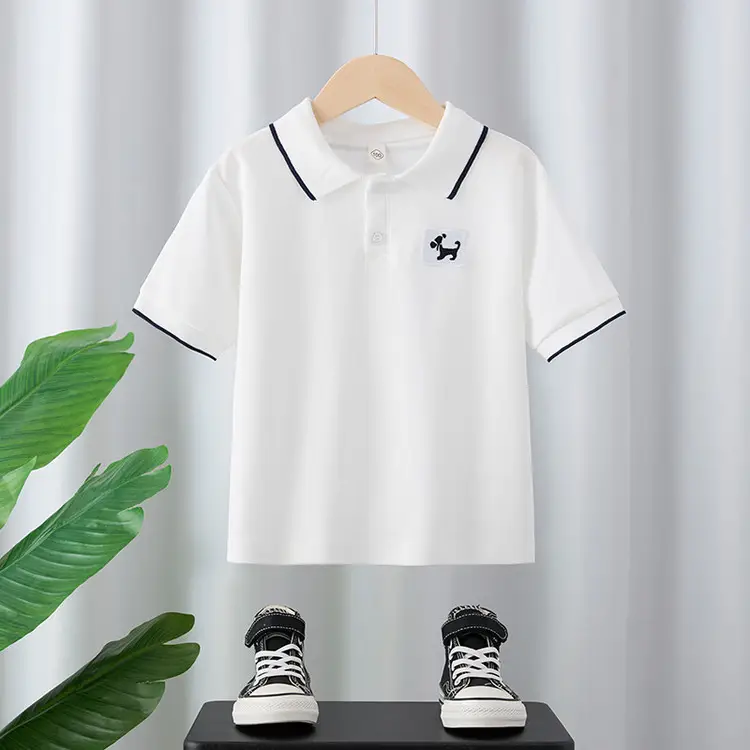Boys Light Blue Polo Shirt Medium Large Summer 2025
