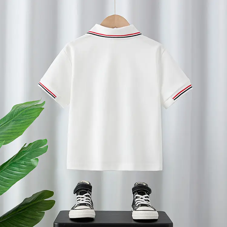 Boys Light Blue Polo Shirt 2025 Medium Large - Image 5