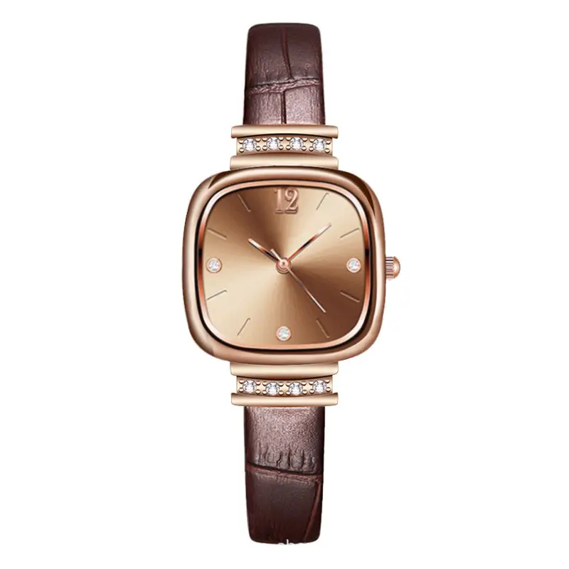 Gezhi Counter Quality Small Sugar Cube Women's Watch Light Luxury Versatile Trendy Fashion Simple Temperament Exquisite Wristwatch