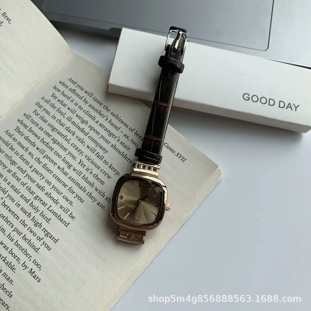 Gezhi Counter Quality Small Sugar Cube Women's Watch Light Luxury Versatile Trendy Fashion Simple Temperament Exquisite Wristwatch — feature 8