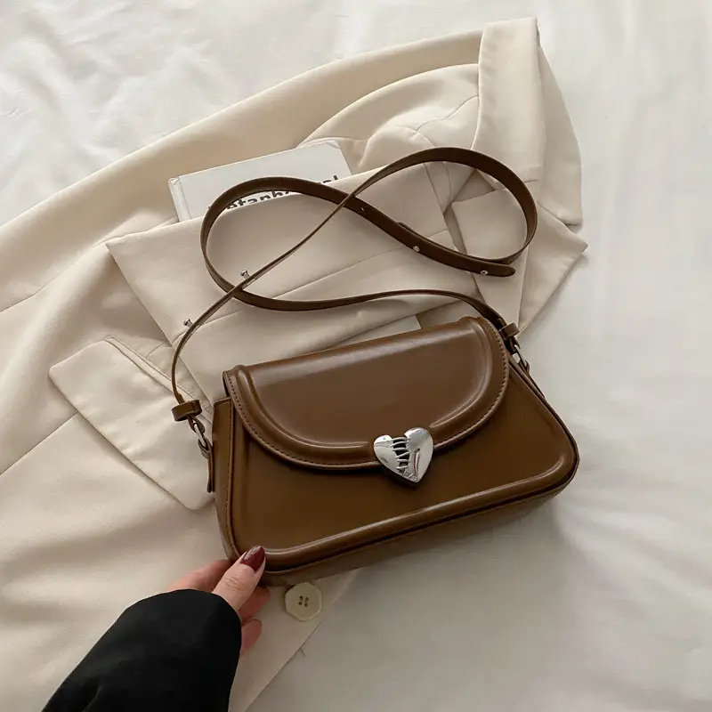 Brown Leather Crossbody Bag for Women - Image 4