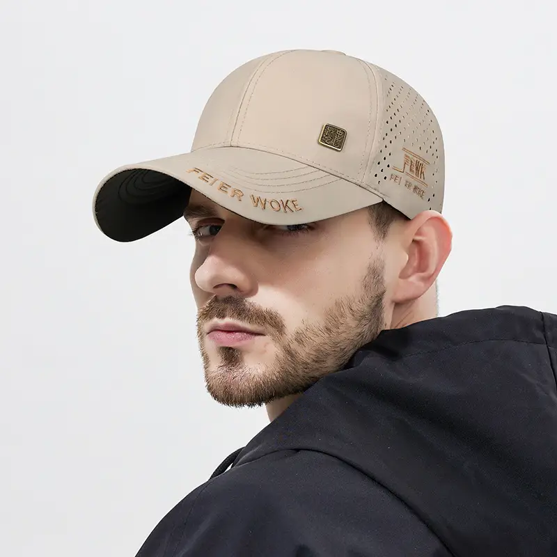 Men Mesh Cap Black Summer Outdoor Visor