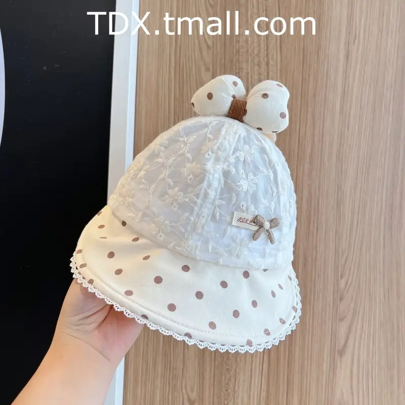 Baby Sun Hat with Lace Bow & Peaked Cap — feature 10