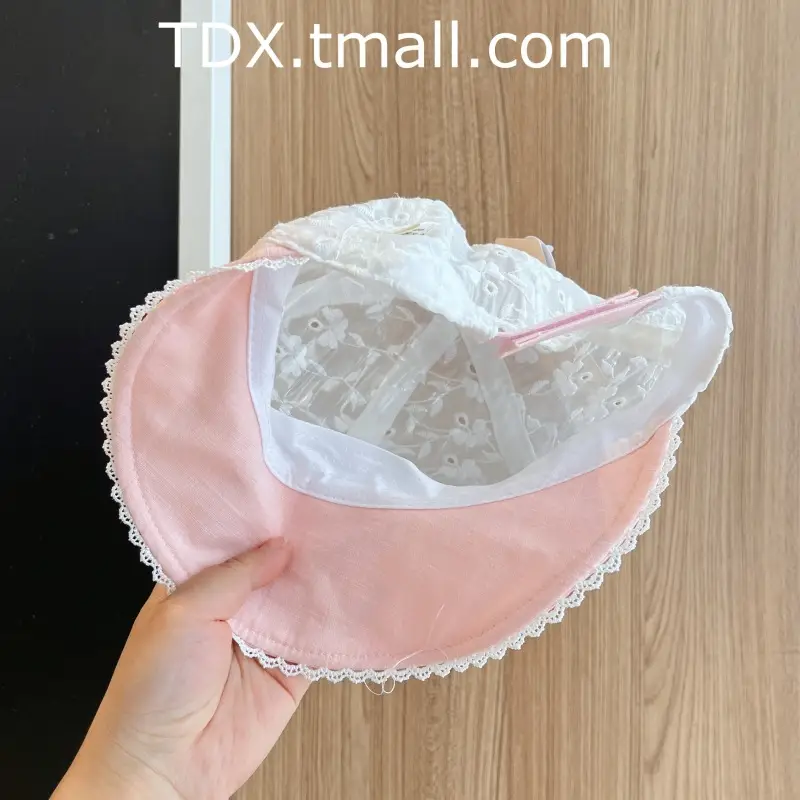 Baby Sun Hat with Lace Bow & Peaked Cap — feature 13