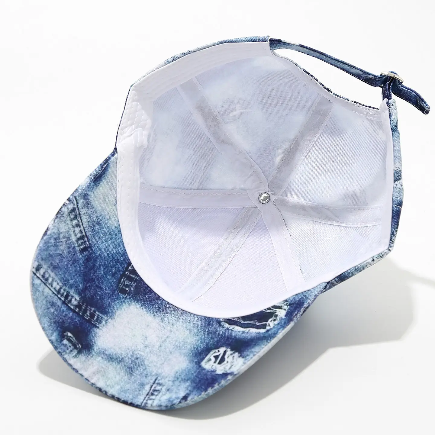 Women Printed Denim Baseball Cap Blue Sun Hat — feature 8