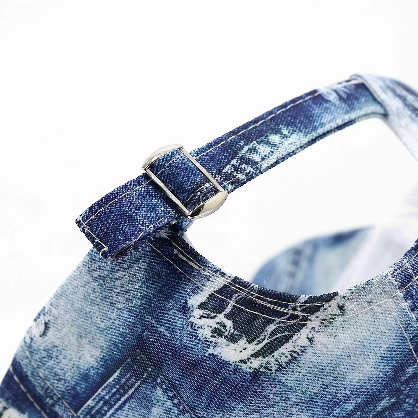 Women Printed Denim Baseball Cap Blue Sun Hat — feature 9