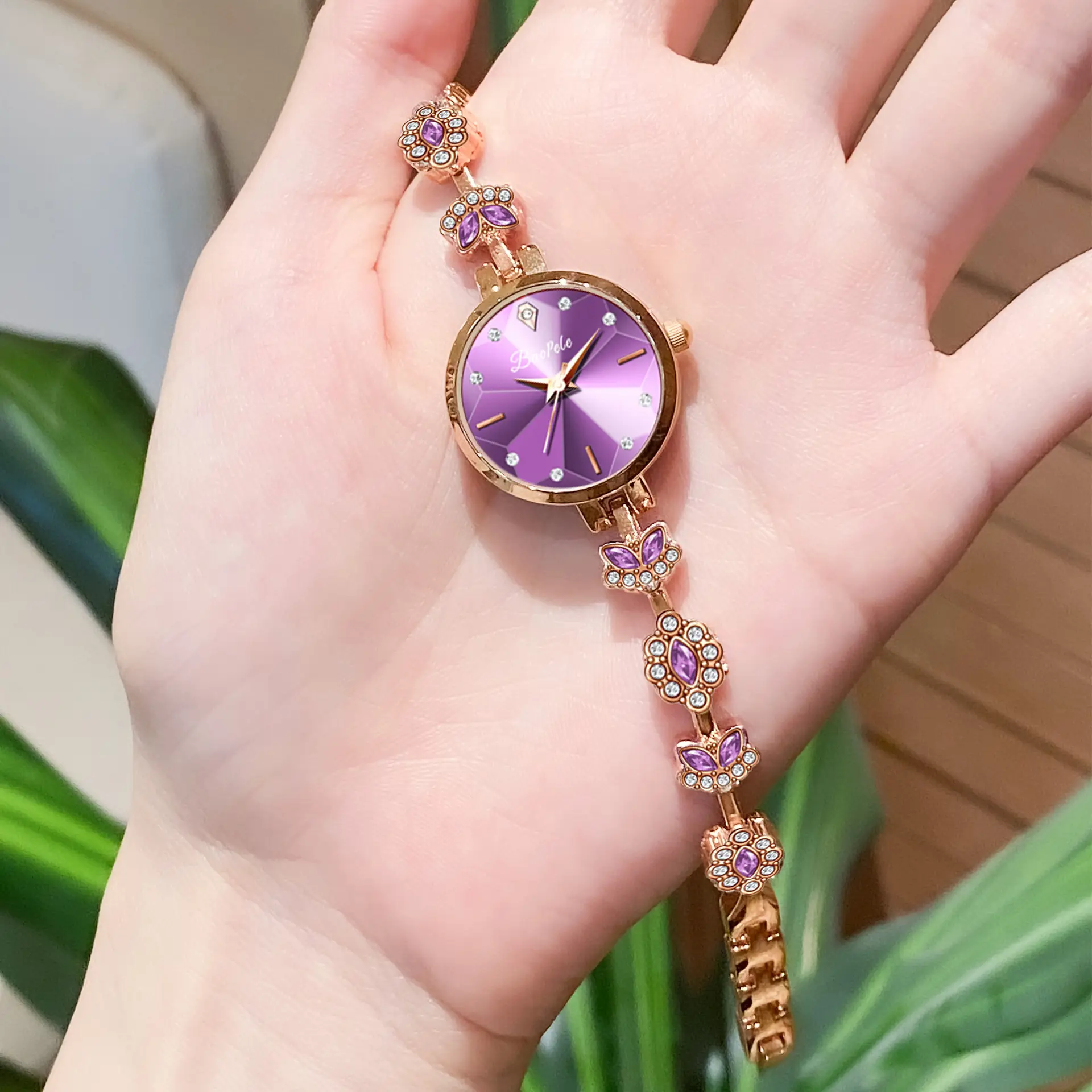 Women's Purple Quartz Watch B1103L-G - Image 3