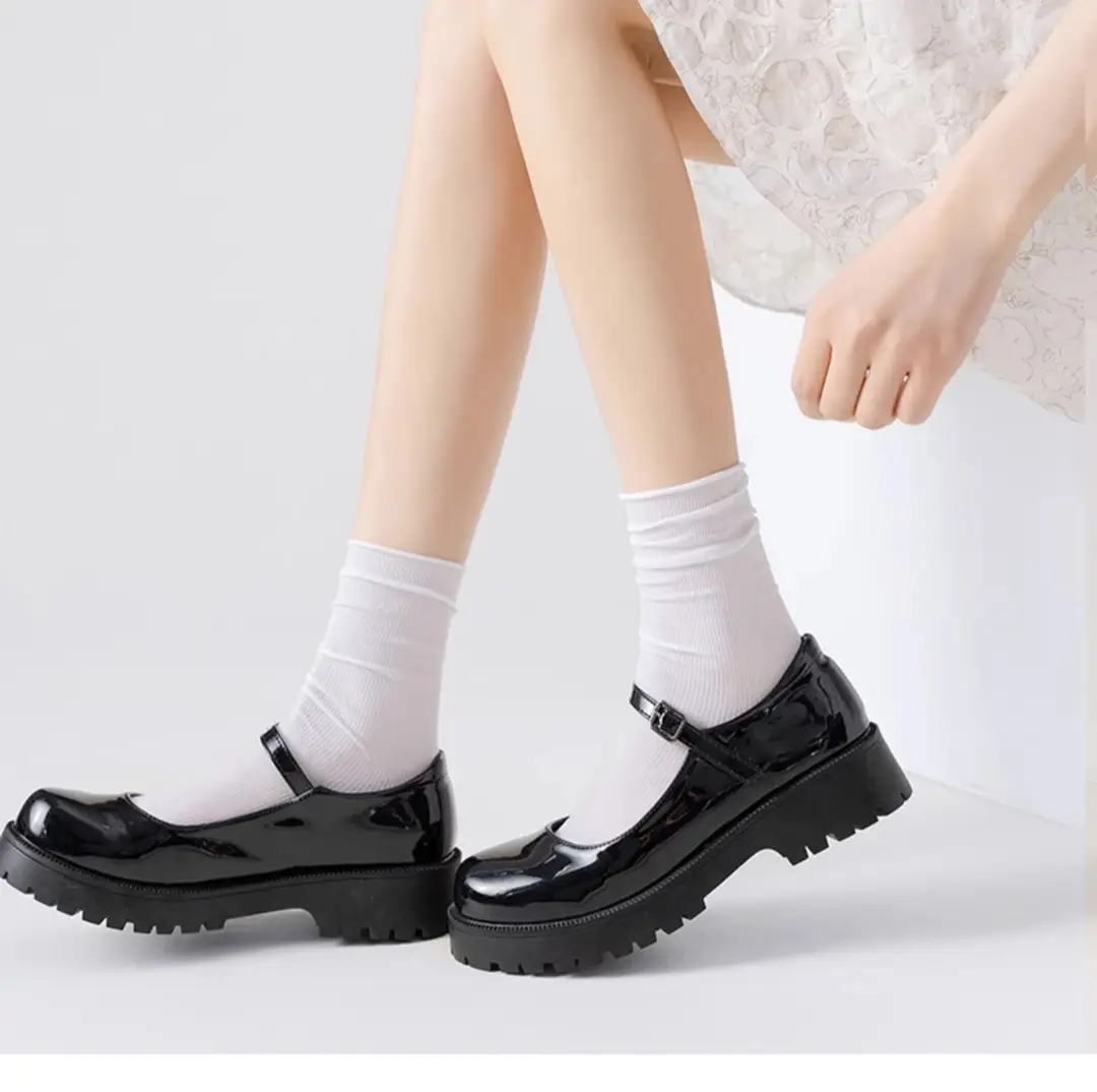 Ice Ice Socks Women's Summer Thin Women's Summer Stacking Socks Mid-barrel Spring and Autumn Black and White Ice Stockings Long-barrel Stockings — feature 12