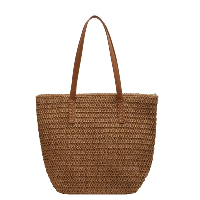 Women's Straw Shoulder Bag Large Capacity Korean Style - Image 7