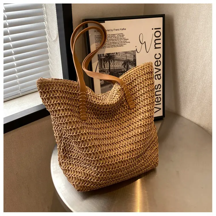 Women's Straw Shoulder Bag Large Capacity Korean Style — feature 15