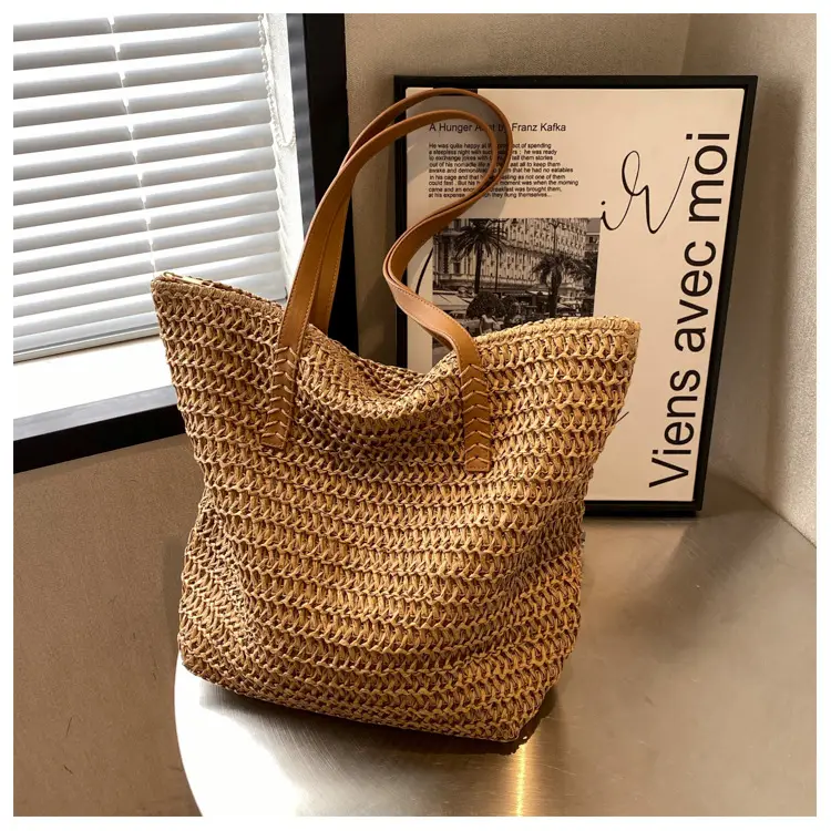 Women's Straw Shoulder Bag Large Capacity Korean Style — feature 16